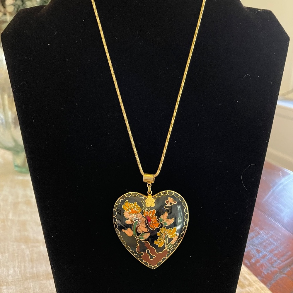 Cloisonne Pendant (chain not included) - Picture 3 of 6